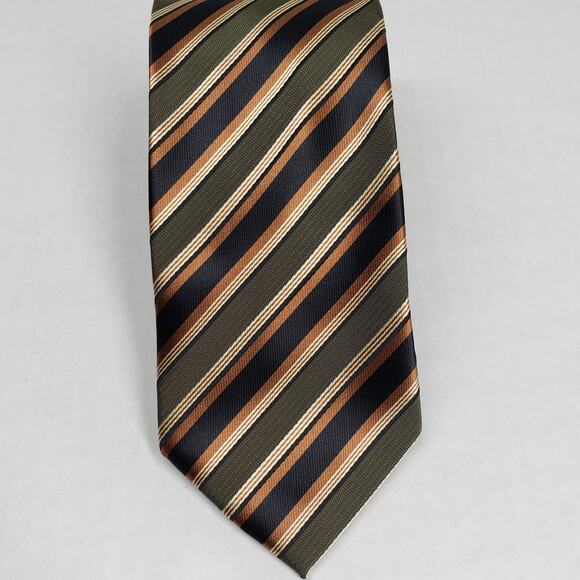 Alexander Julian Other - Vintage Alexander Julian Colours Mens Tie Striped 3"x 61.5" Black Green Business
